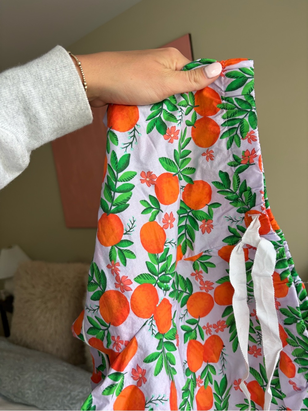 JCrewOrange print Short Pajama Set - Picture 2 of 2